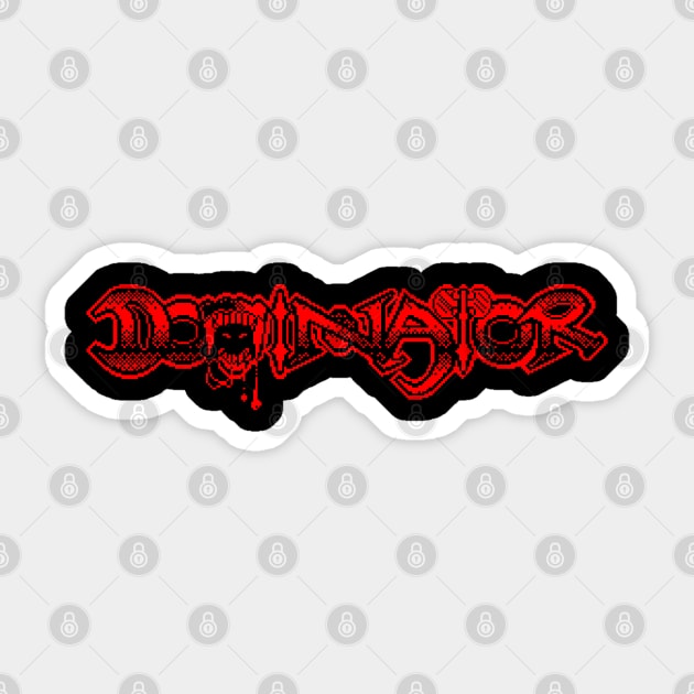 Dominator 8 Bit Art Sticker by 8 Fists of Tees